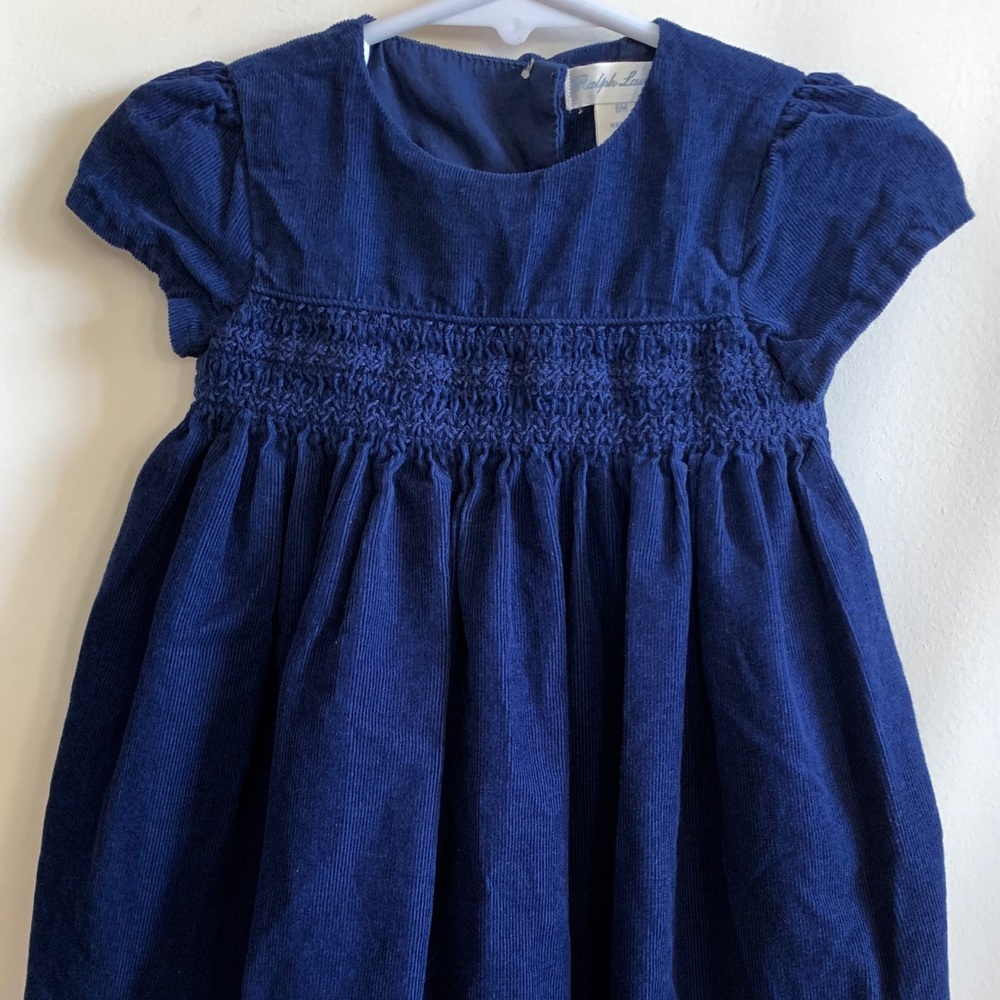 Ralph Lauren smocked cord dress